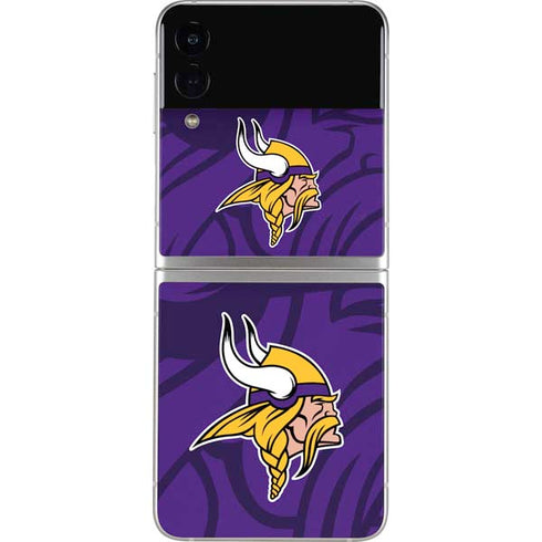 NFL Minnesota Vikings Double Vision Galaxy Z Flip4 5G Skin